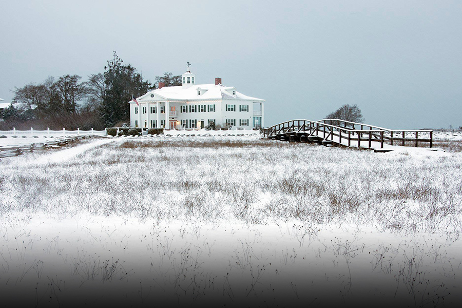 Inn in snow