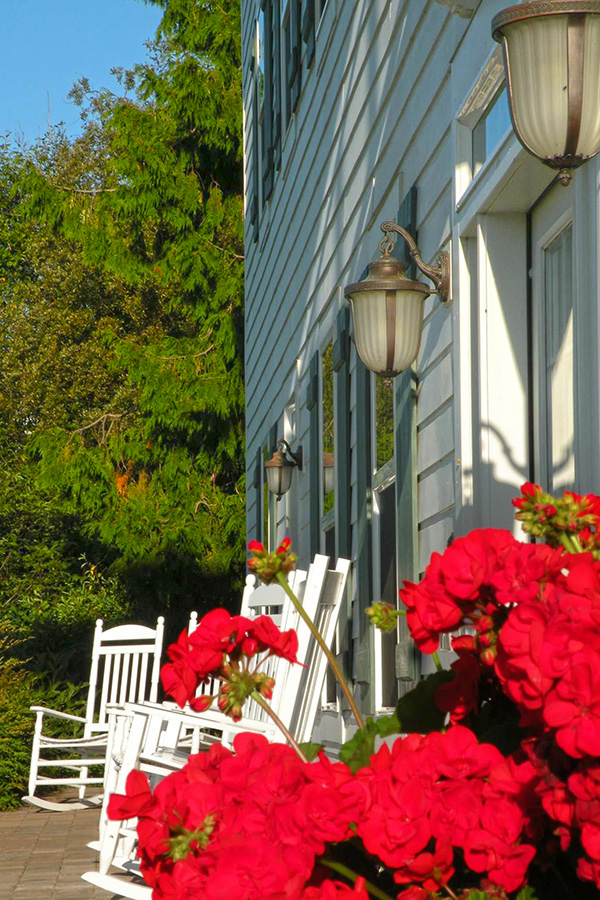 Port Angeles B&B front porch